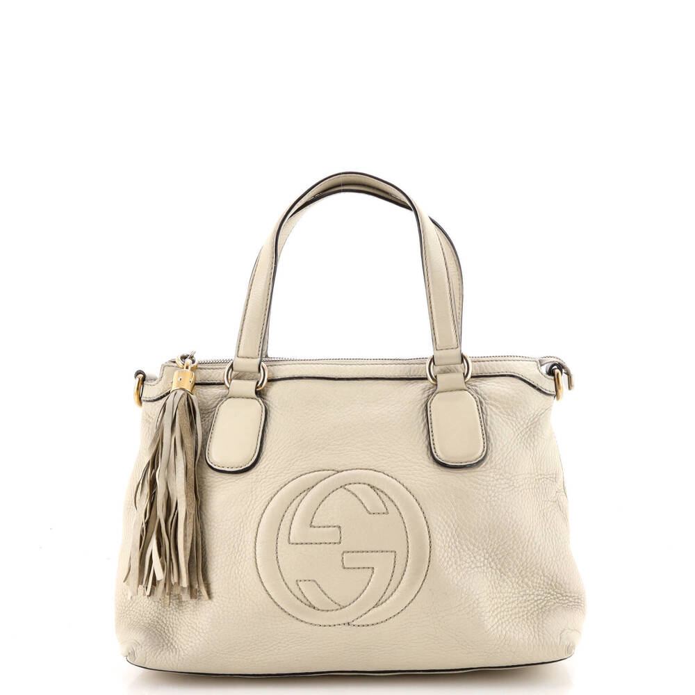 Gucci Soho Convertible Soft Top Handle Bag Leather